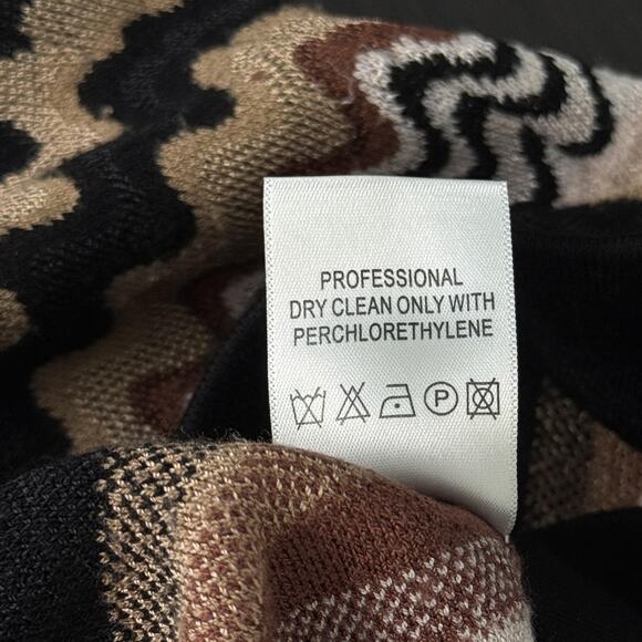 Etcetera Skirt Womens Smal Zig Zag Knit Pencil Pull On Rayon Blend Fall Classic - Picture 7 of 11